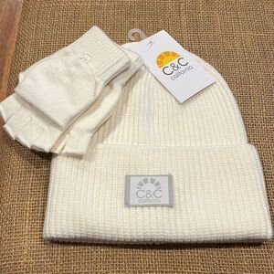 NWT C&C California hat and gloves set